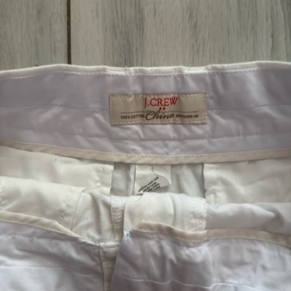 J Crew White Shorts Classic Twill City Fit Chino Bottoms Womens Size 8 cotton - Picture 4 of 11